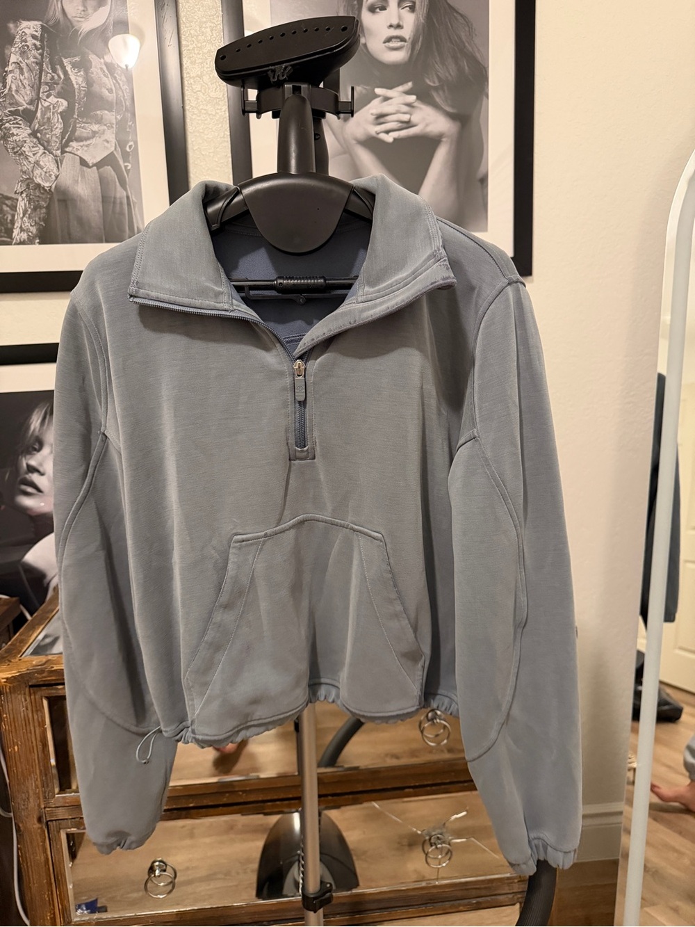 lululemon athletica Quarter-Zip Pullover in Slate Gray-Blue